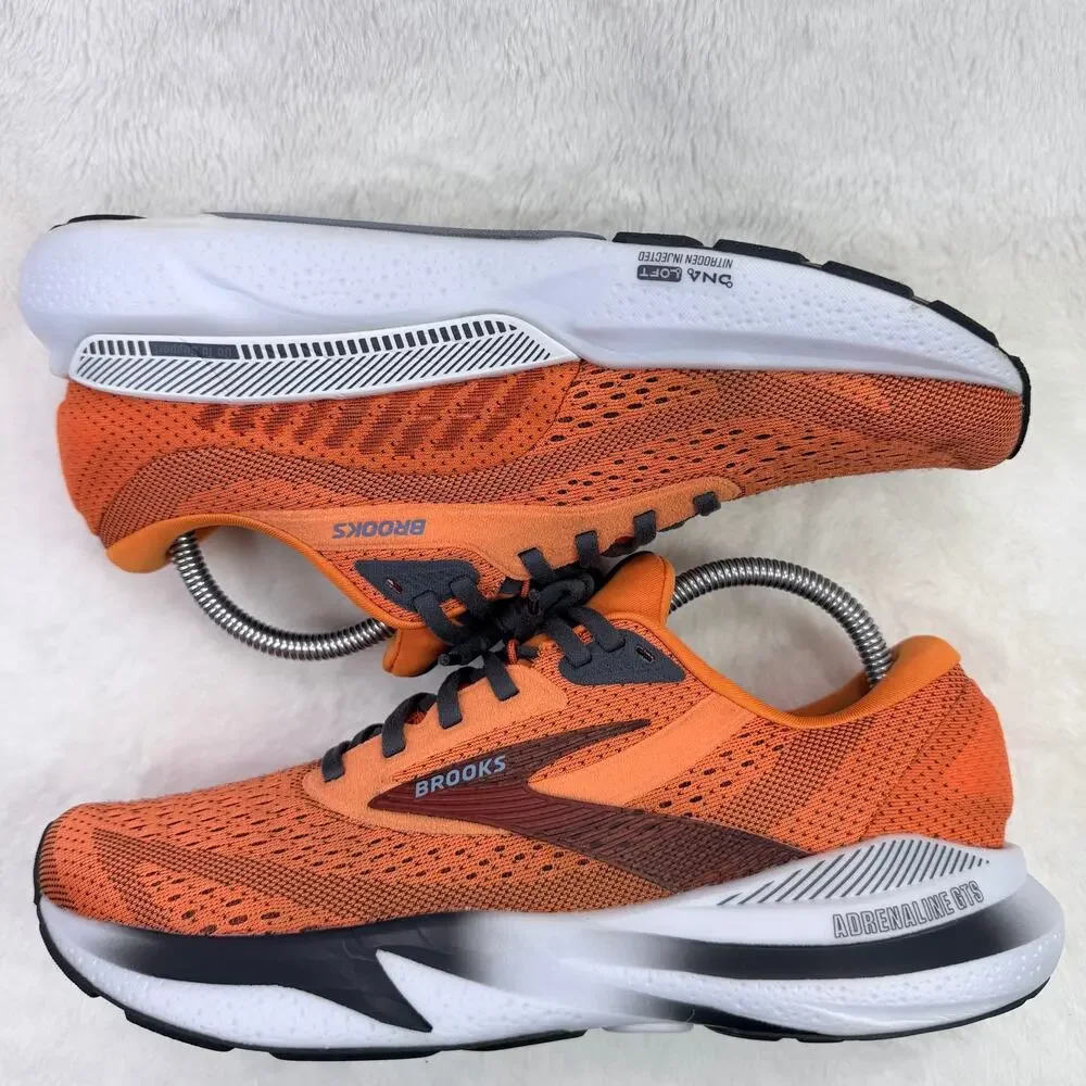 Brooks Adrenaline GTS 24 Mens Running Shoes Orange Size 8 D Stability Sneaker
